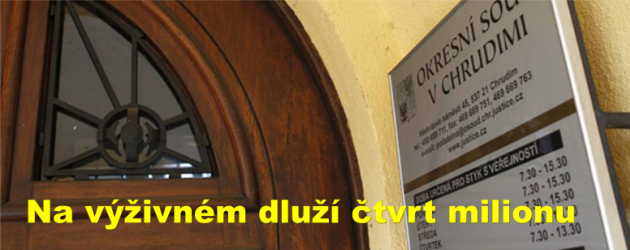 Na výživném dluží čtvrt milionu