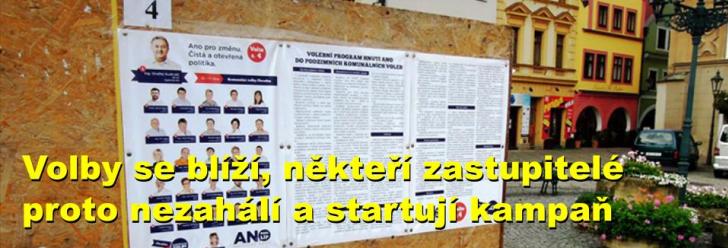 Volby se blíží, někteří zastupitelé proto nezahálí a startují kampaň