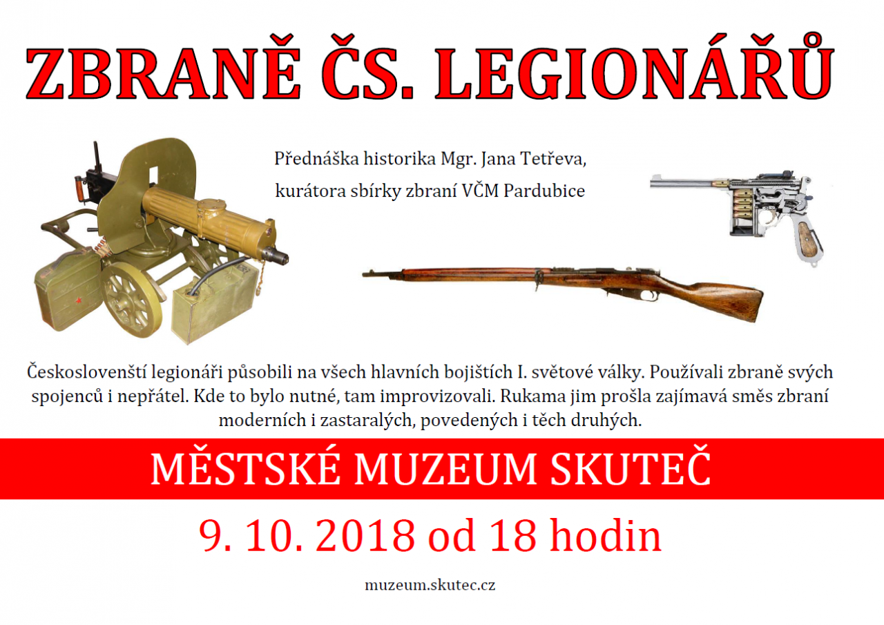 Přednáška: Zbraně československých legionářů