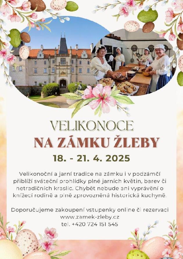 Velikonoční prohlídky zámku Žleby